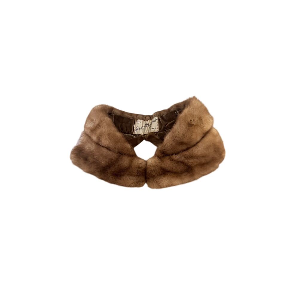 Mink fur collar Jack Morgan Co. Chicago vintage